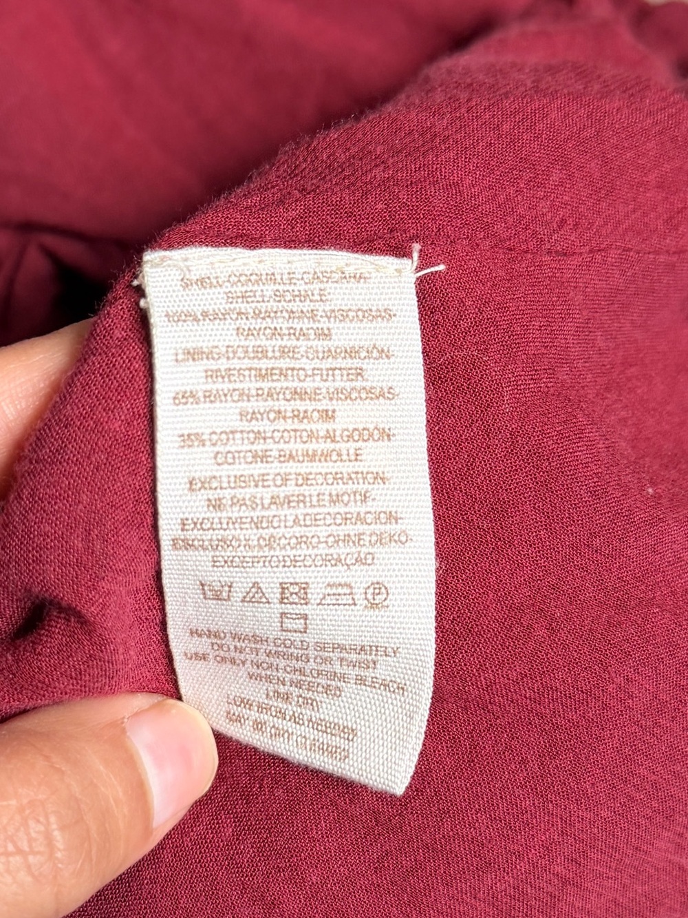 Free People Floral Embroidered Mini Dress in Burgundy Size 2 - Picture 6 of 8